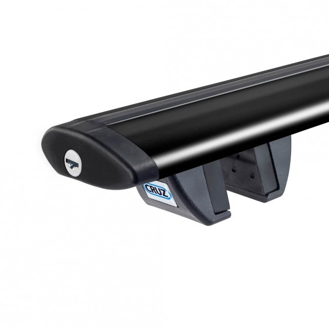 Cruz Airo R black aluminium raised rail Roof Rack set 1180mm (925-793)