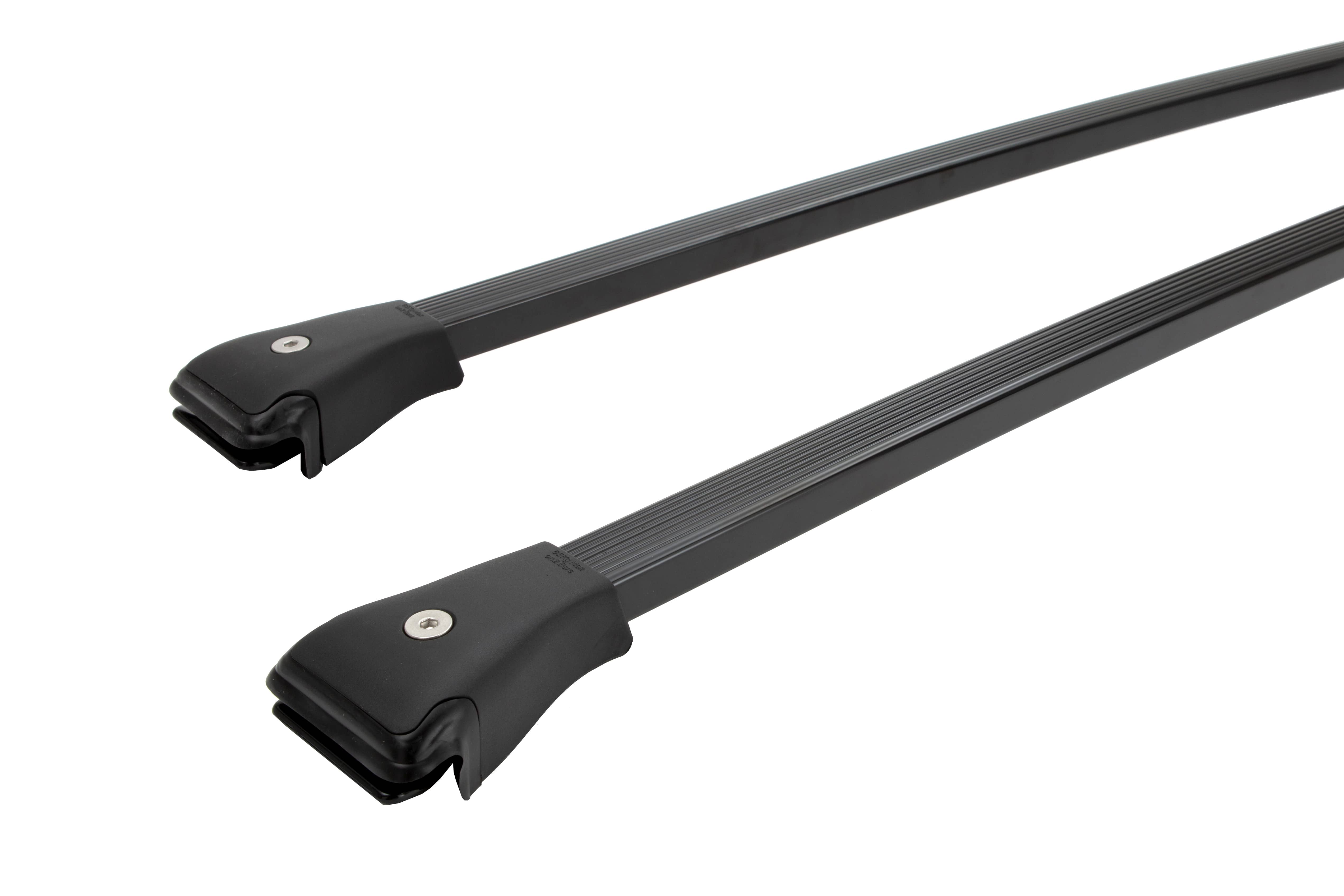 Prorack Standard Rail Bar Black 2 Bar Roof Rack for DODGE Journey 5dr SUV with Raised Roof Rail (2008 to 2017)