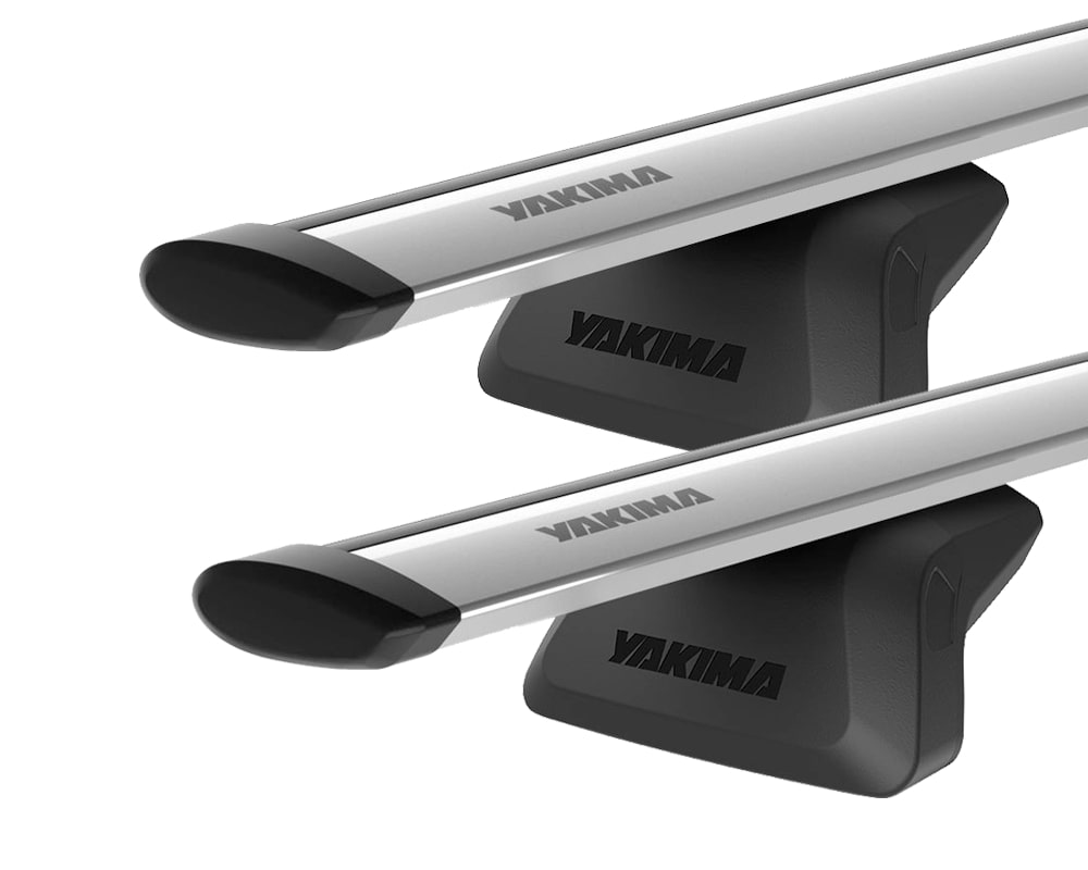 Yakima JetStream Thru bar Silver 2 Bar Roof Rack for MITSUBISHI Outlander 5dr SUV with Flush Roof Rail (2021 onwards)