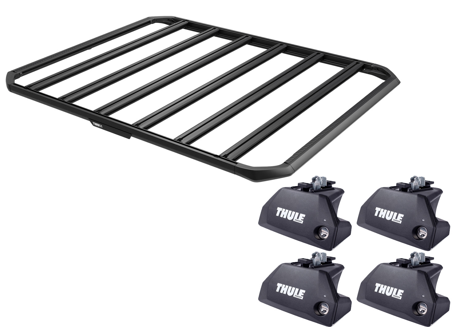 Thule 7106 Caprock S (1500 x 1330mm) Platform for Kia Sorento UM 5dr SUV with Flush Roof Rail (2015 to 2020) - Flush Rail Mount