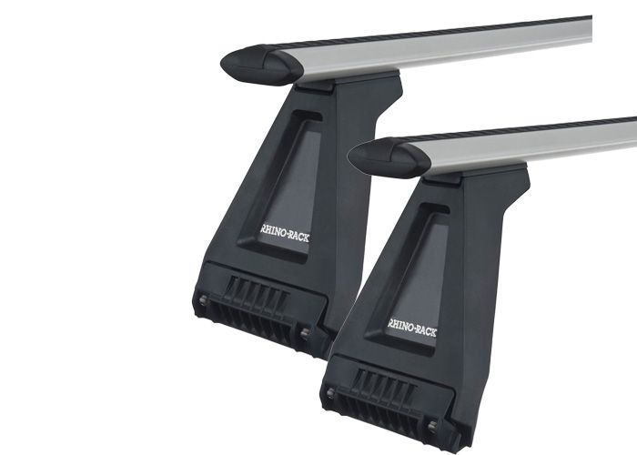 Rhino Rack JA2497 Vortex RL210 Silver 2 Bar Roof Rack for Mitsubishi Walkthrough (incl. Express) 2dr Van with Rain Gutter (1994 onwards) - Gutter Mount