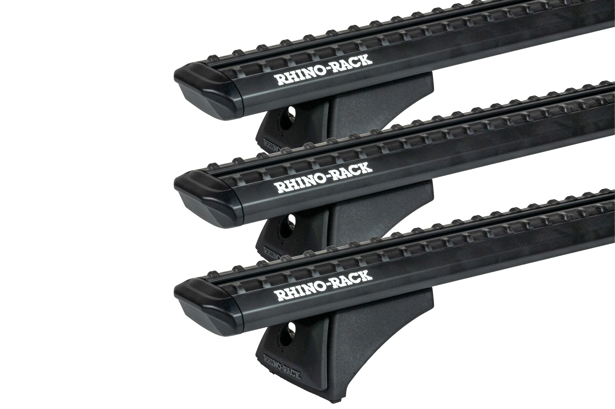 Rhino Rack JC-04919 Sportz RCH Black 3 Bar Roof Rack for Land Rover Range Rover 5dr SUV with Bare Roof (2002 to 2012) - Factory Point Mount