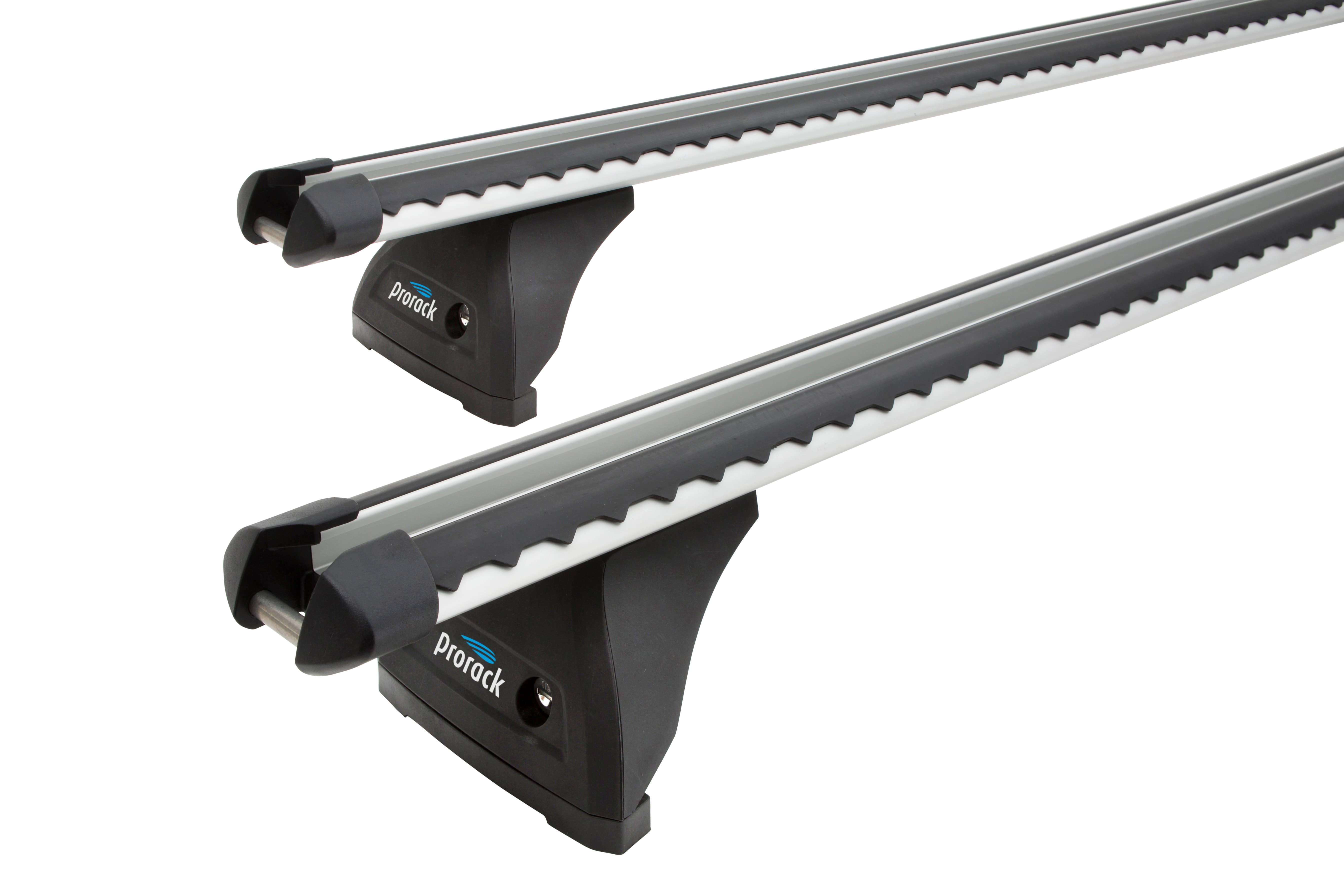 Prorack HD Through Bar Silver 2 Bar Roof Rack for PROTON Satria 3dr Hatch with Bare Roof (1997 to 2005)