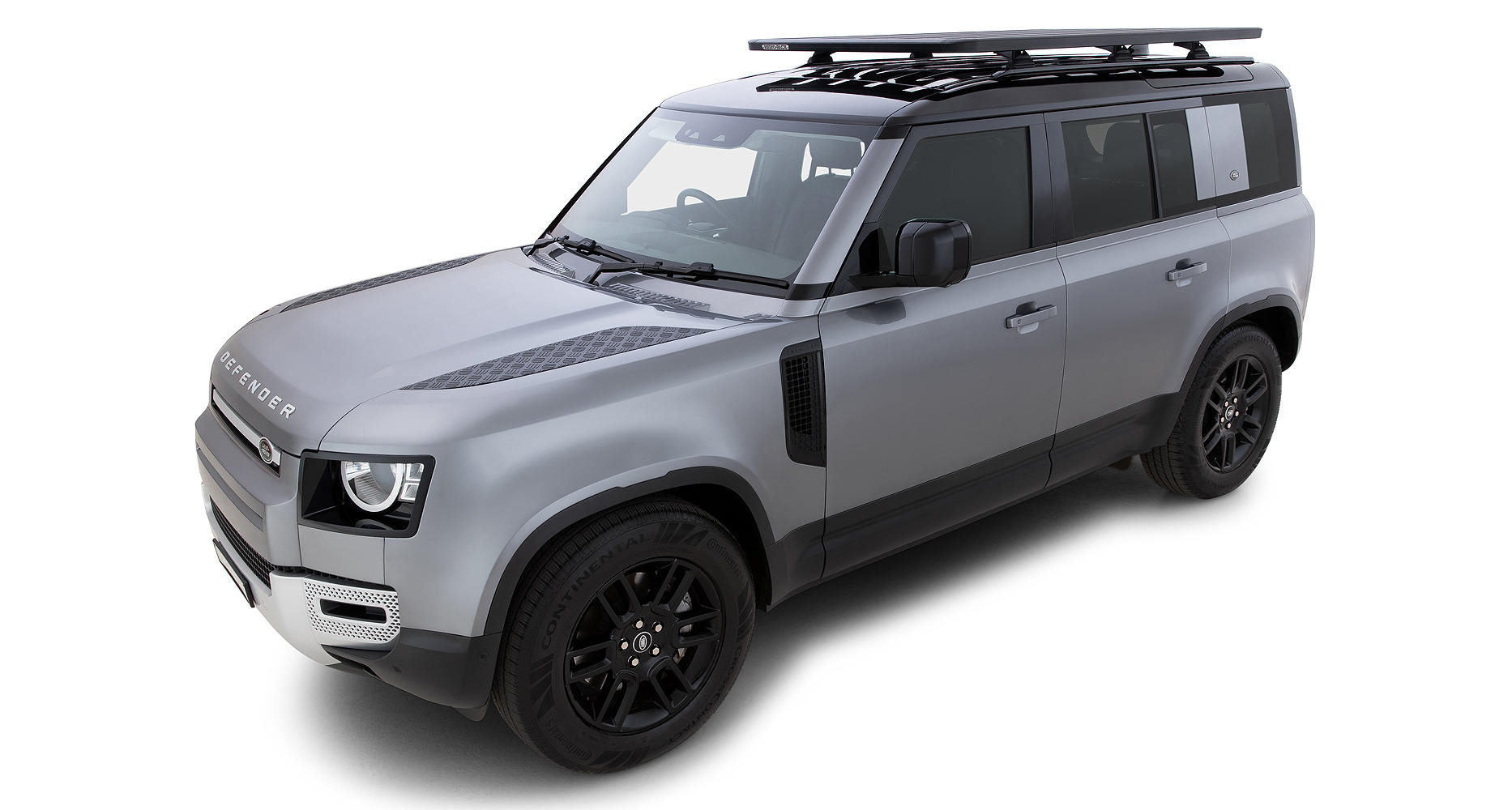 Rhino Rack JC-01412 Pioneer Platform (1928mm X 1236mm) with RCL Legs for Land Rover Defender 110 Gen2 5dr SUV with Factory Fitted Track (2020 onwards) - Factory Point Mount