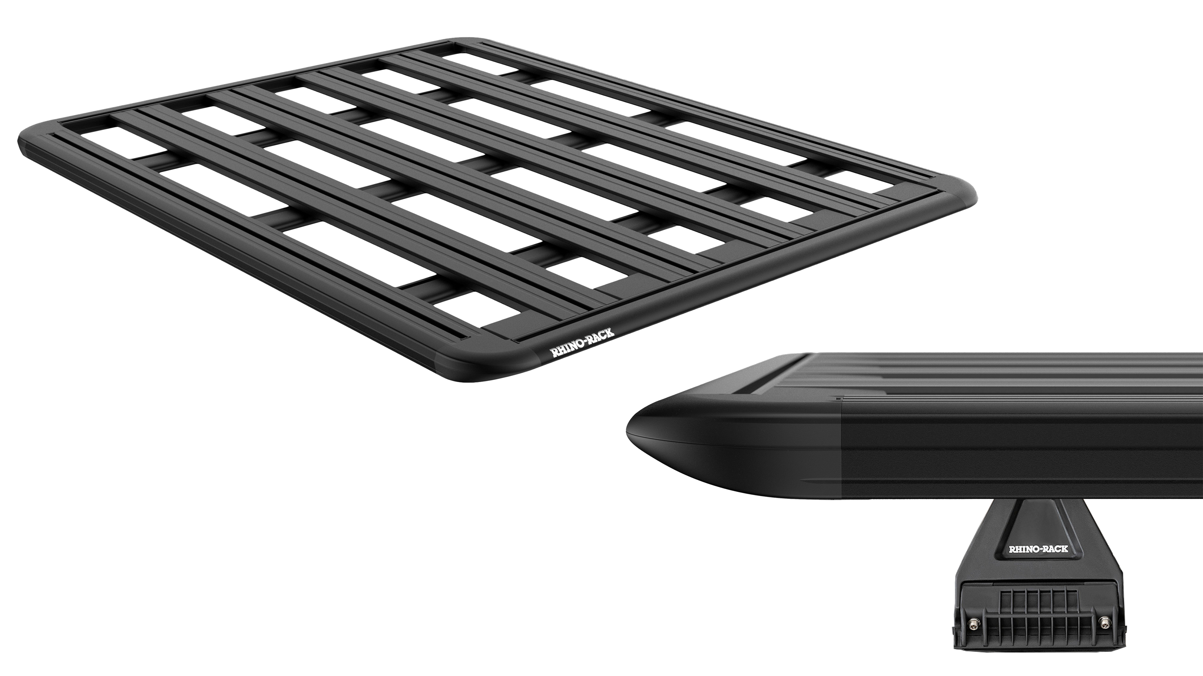 Rhino Rack JC-01669 Pioneer 6 Platform (2700mm x 1472mm) with RL leg for Land Rover Defender 110 5dr SUV with Rain Gutter (1990 to 2020)