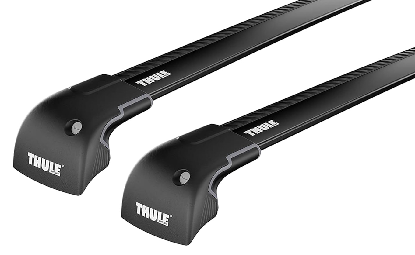 Thule 9592 WingBar Edge Rapid System Black 2 Bar Roof Rack for Volvo V60 5dr Wagon with Flush Roof Rail (2015 to 2018) - Flush Rail Mount