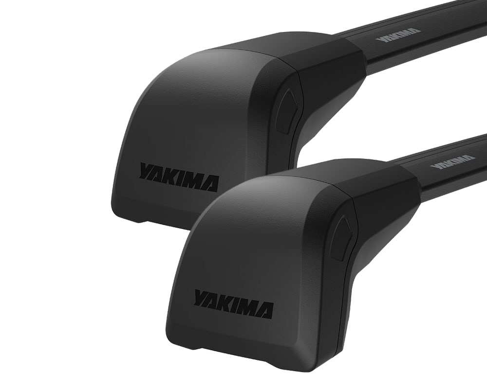 Yakima JetStream FX Flush Bar Black 2 Bar Roof Rack for ISUZU D-Max SX/LS-U/LS-M Crew Cab 4dr Ute with Factory Mounting Point (2020 onwards)