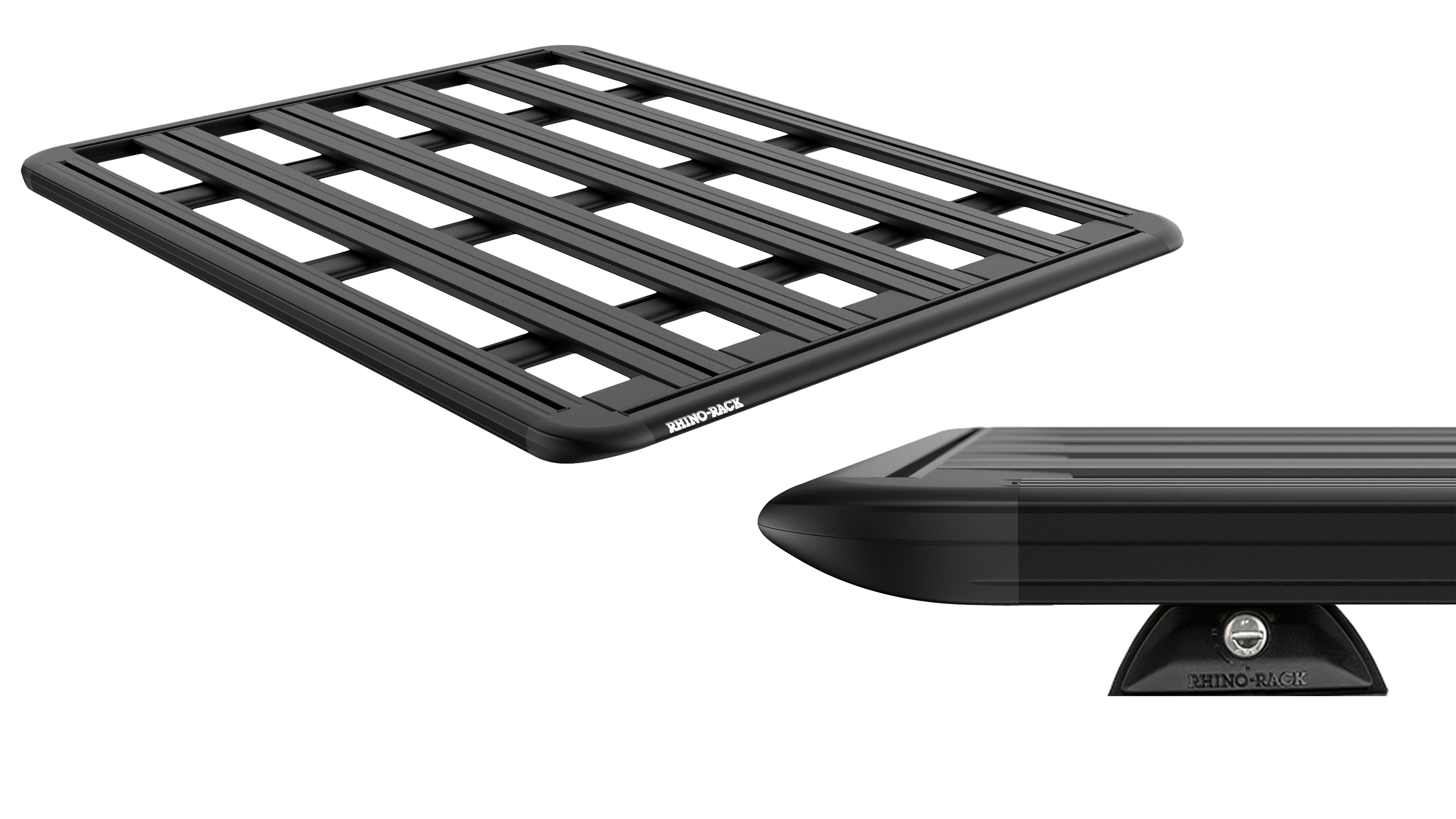 Rhino Rack JC-01760 Pioneer 6 Platform (1300mm x 1240mm) with RCL Legs for Land Rover Defender 110 Gen2 5dr SUV with Factory Fitted Track (2020 onwards)