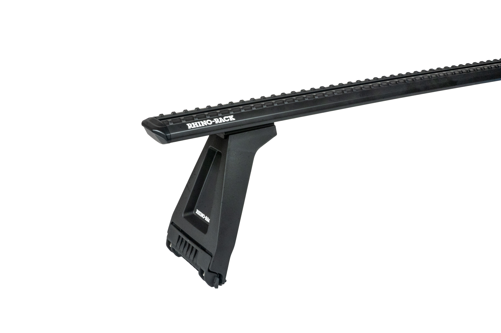 Rhino Rack JC-05027 Sportz RL210 Black 1 Bar Roof Rack for Land Rover Defender 110-130 2dr Ute with Rain Gutter (1990 to 2020) - Gutter Mount