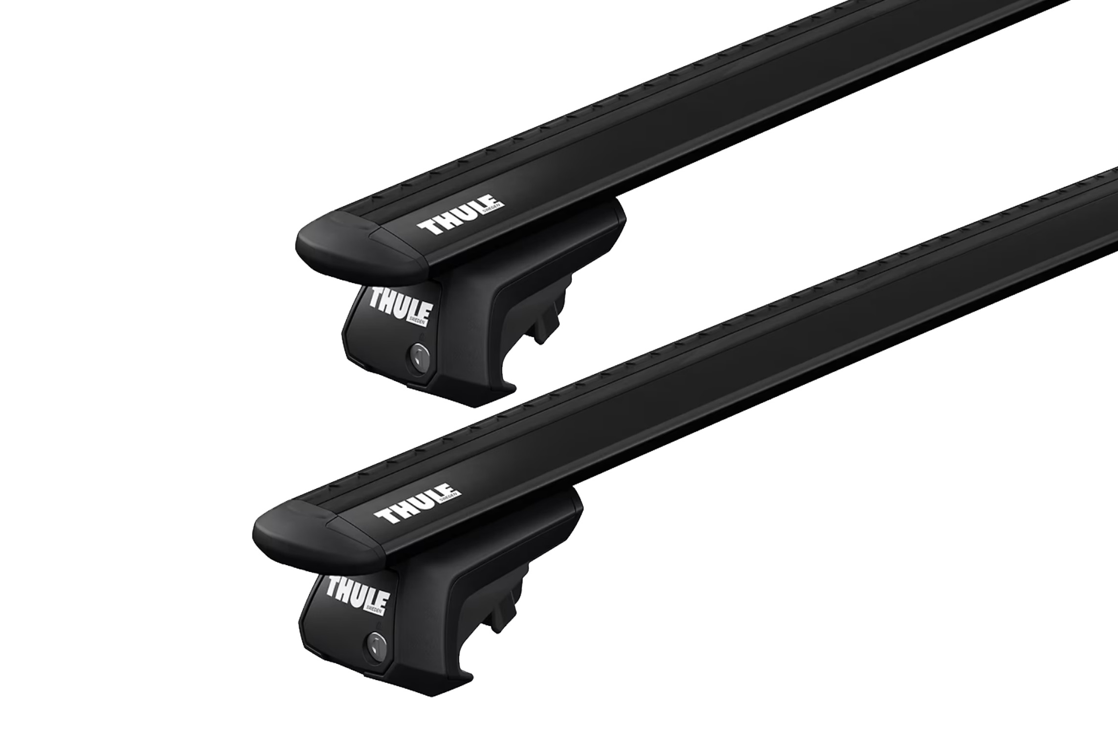 Thule WingBar Evo Black 2 Bar Roof Rack for MG 5 5dr Wagon with Raised Roof Rail (2020 onwards)