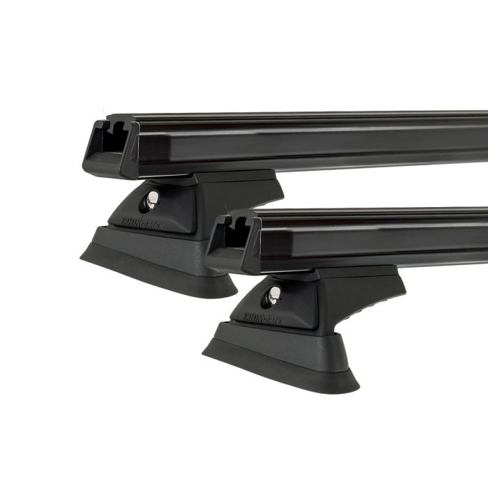 Rhino Rack JB0072 Heavy Duty RCL Trackmount Black 2 Bar Roof Rack for VOLVO 740-760 5dr Wagon with Bare Roof (1983 to 1991)