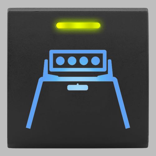 Stedi Square Type Push Switch To Suit Stedi Fascia Panels - Roof Light Bar SQUARE-TOY-ROOF