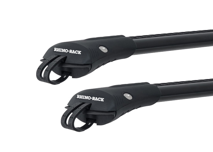 Rhino Rack JA7969 Vortex StealthBar Black 2 Bar Roof Rack for AUDI A4/S4/RS4 5dr Wagon with Raised Roof Rail (2012 onwards)